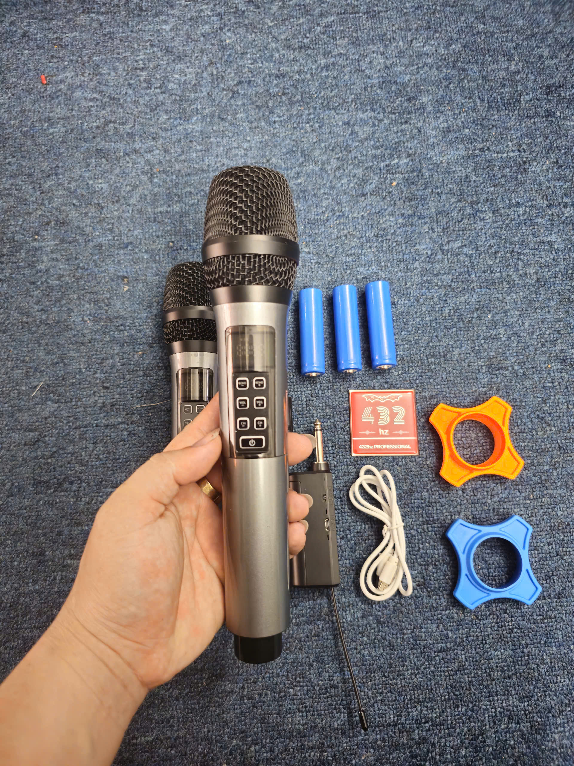 Micro Đa Năng Cao Cấp 7U2-T Chỉnh ECHO, Mic VOL, Thân Kim Loại, Amli, vang Tiếng Sáng 432VIETNAMHZ